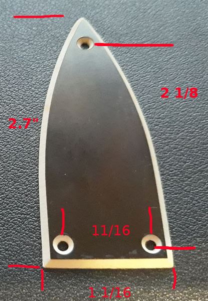 Truss rod Cover measurments